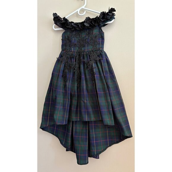 Trish Scully NWT Belle Gown Blackwatch Tartan Plaid Christmas Holiday Dress 6 - Picture 2 of 15